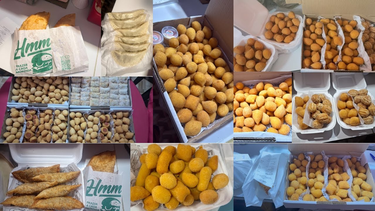 	“Nunca vendi tanto! Produção intensa de salgados /Muitas encomendas + visita especial do meu pai ❤️