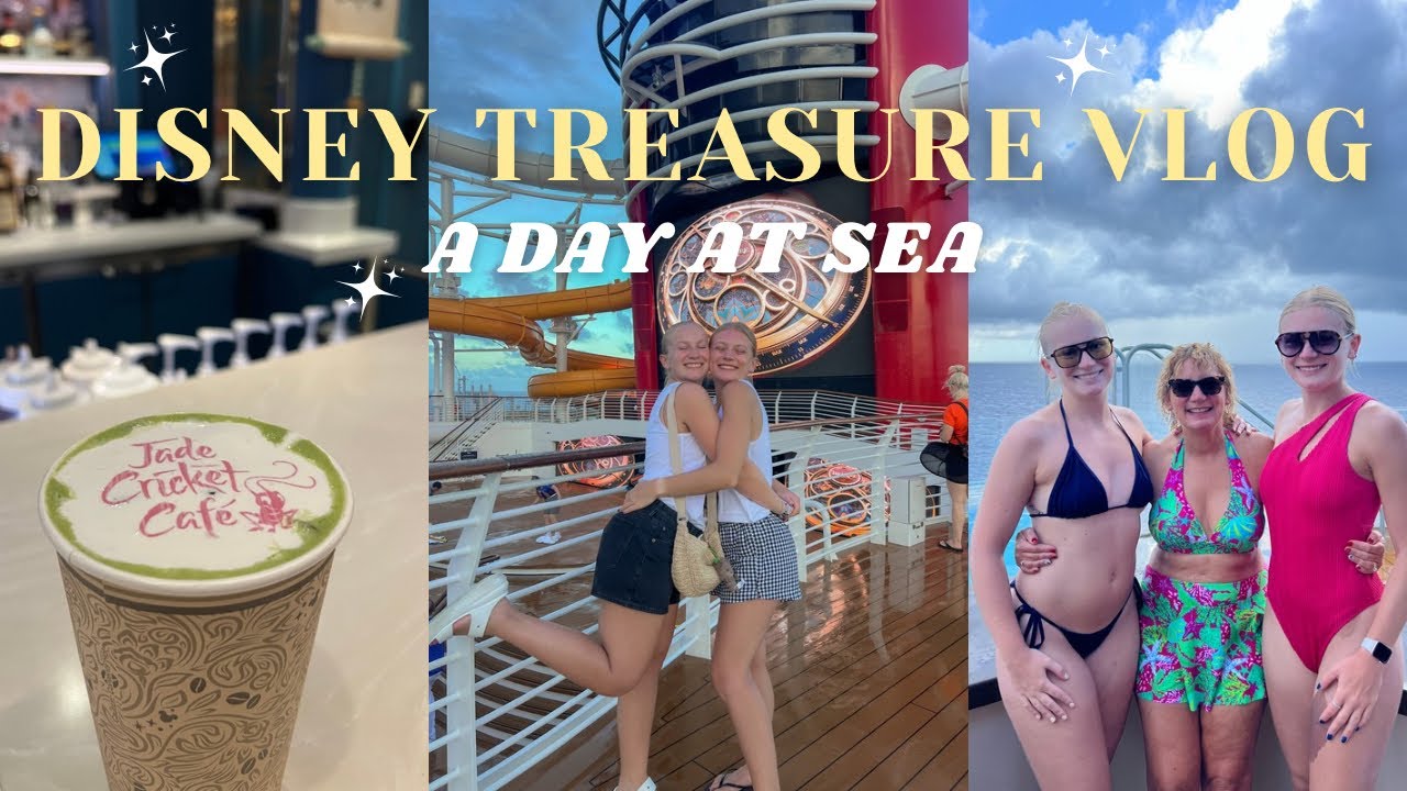 DISNEY TREASURE DAY 3✨ day at sea, exploring the ship, Halloween party