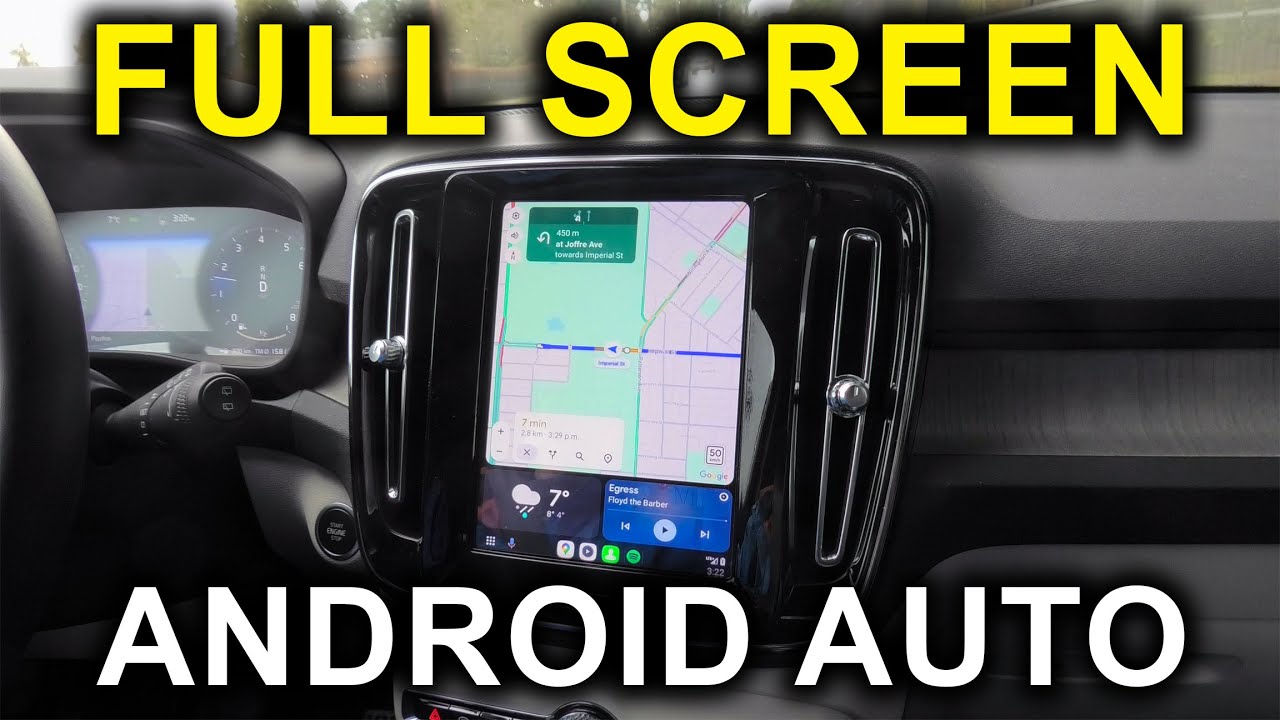 Volvo XC40 (2018-2022): Full Screen Android Auto And Apple CarPlay In XC40 With Sensus System!