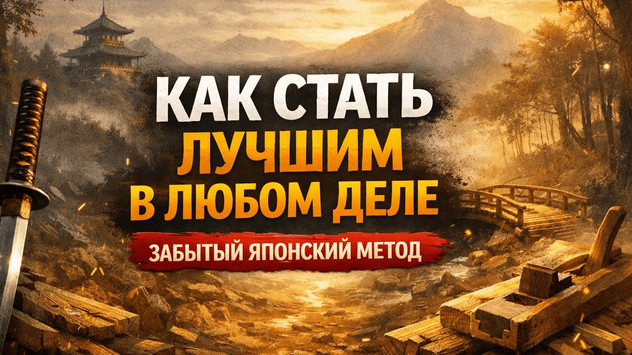 СЕКРЕТ ЯПОНСКОГО МАСТЕРСТВА: 3 ПРИНЦИПА, КОТОРЫЕ ДЕЛАЮТ ЛЮДЕЙ НЕОСТАНОВИМЫМИ