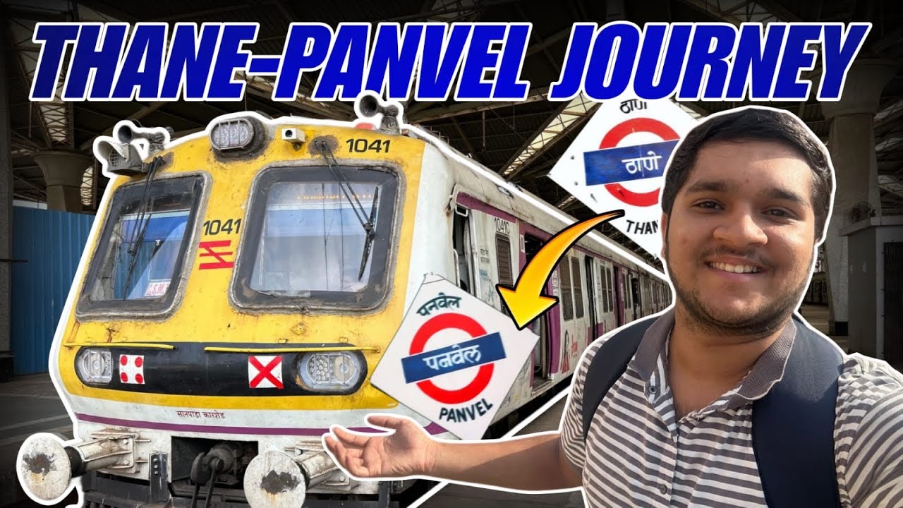 Thane-Panvel Local Train Journey 🚂 | Mumbai&rsquo;s Trans-Harbour Line Train Journey 