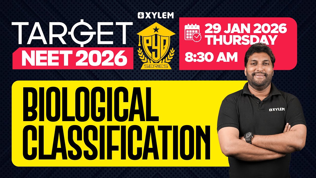 TARGET NEET 2026 - Biological Classification | PYQ SERIES | Xylem NEET 2026