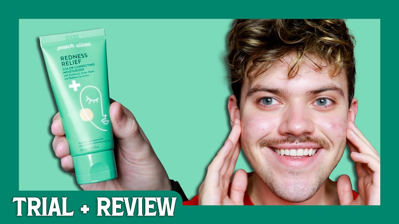 peach slices redness relief color correcting moisturizer | trial + review