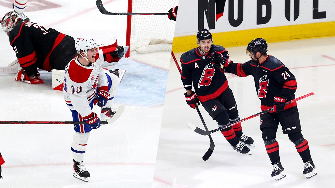 OFF AND RUNNING! Canadiens & Canes trade goals in the opening MINUTE of Game 1!