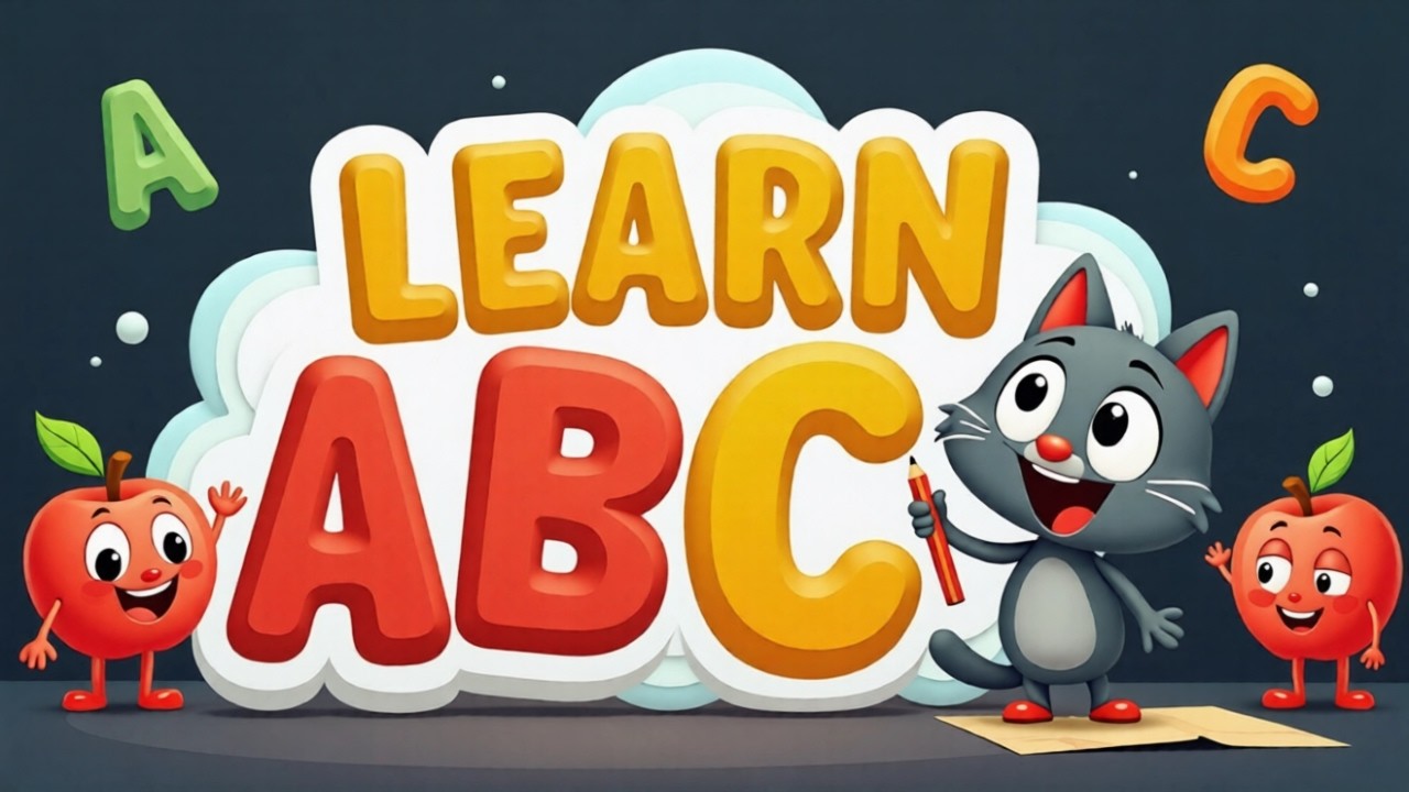 Kids ABCD Learning | English Alphabet Drawing & A to Z Rhymes