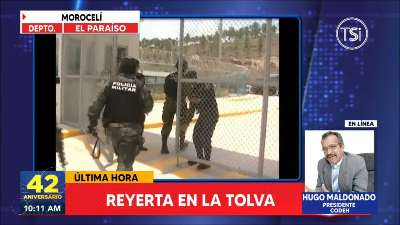 Amotinamiento en el centro penal La Tolva