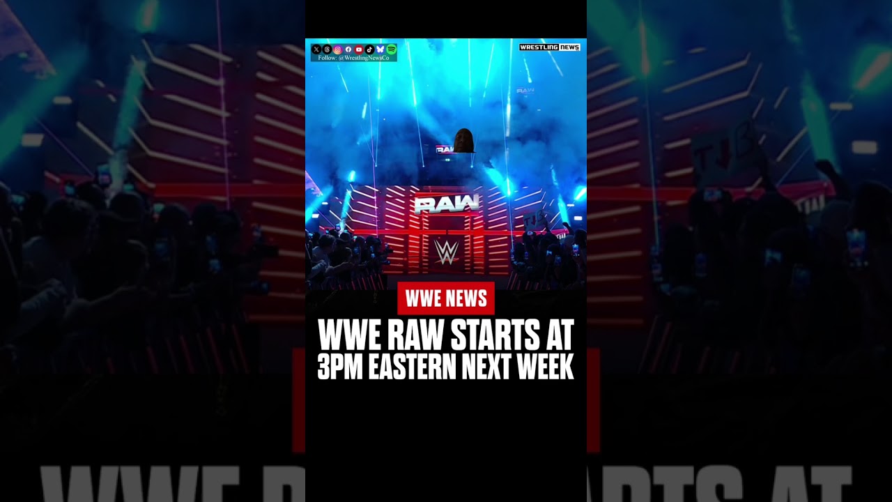 Early start time for Monday night raw on Netflix ￼