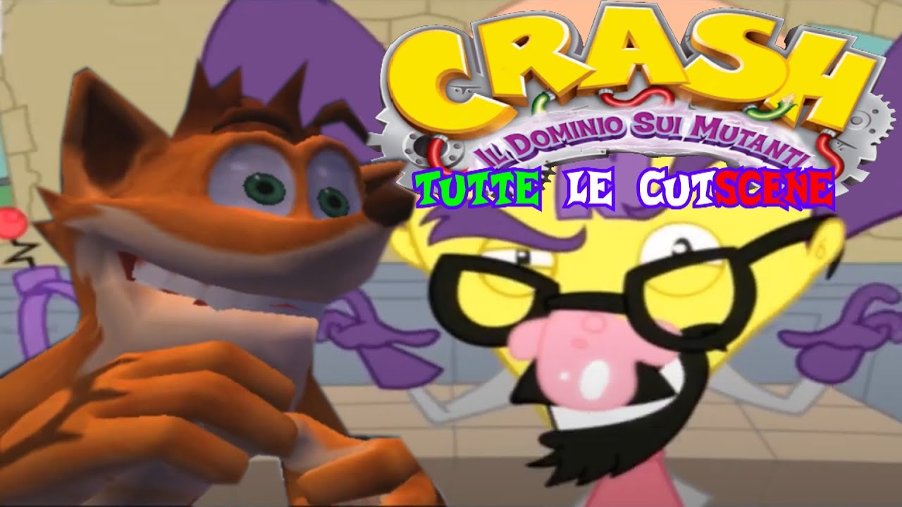 CRASH IL DOMINIO SUI MUTANTI - TUTTE LE CUTSCENE   ITA