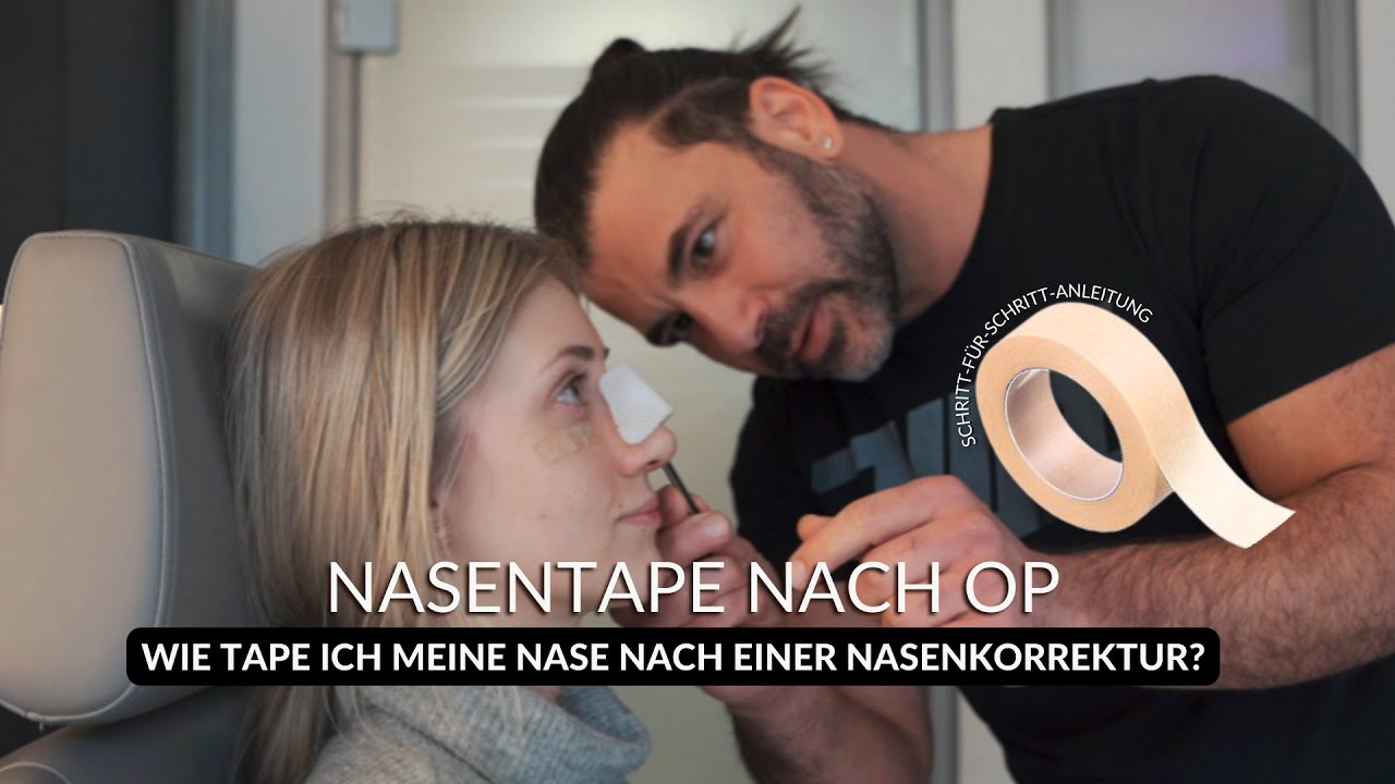 Wie Tape ich meine Nase nach einer Nasenkorrektur?  #Tutorial