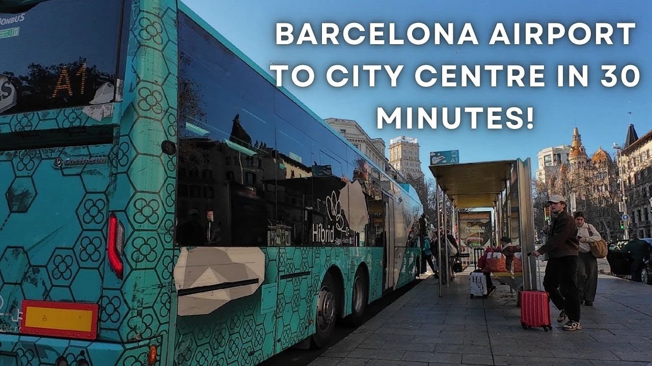 Barcelona Airport to City Centre | The CHEAPEST way to Plaça Catalunya Aerobus