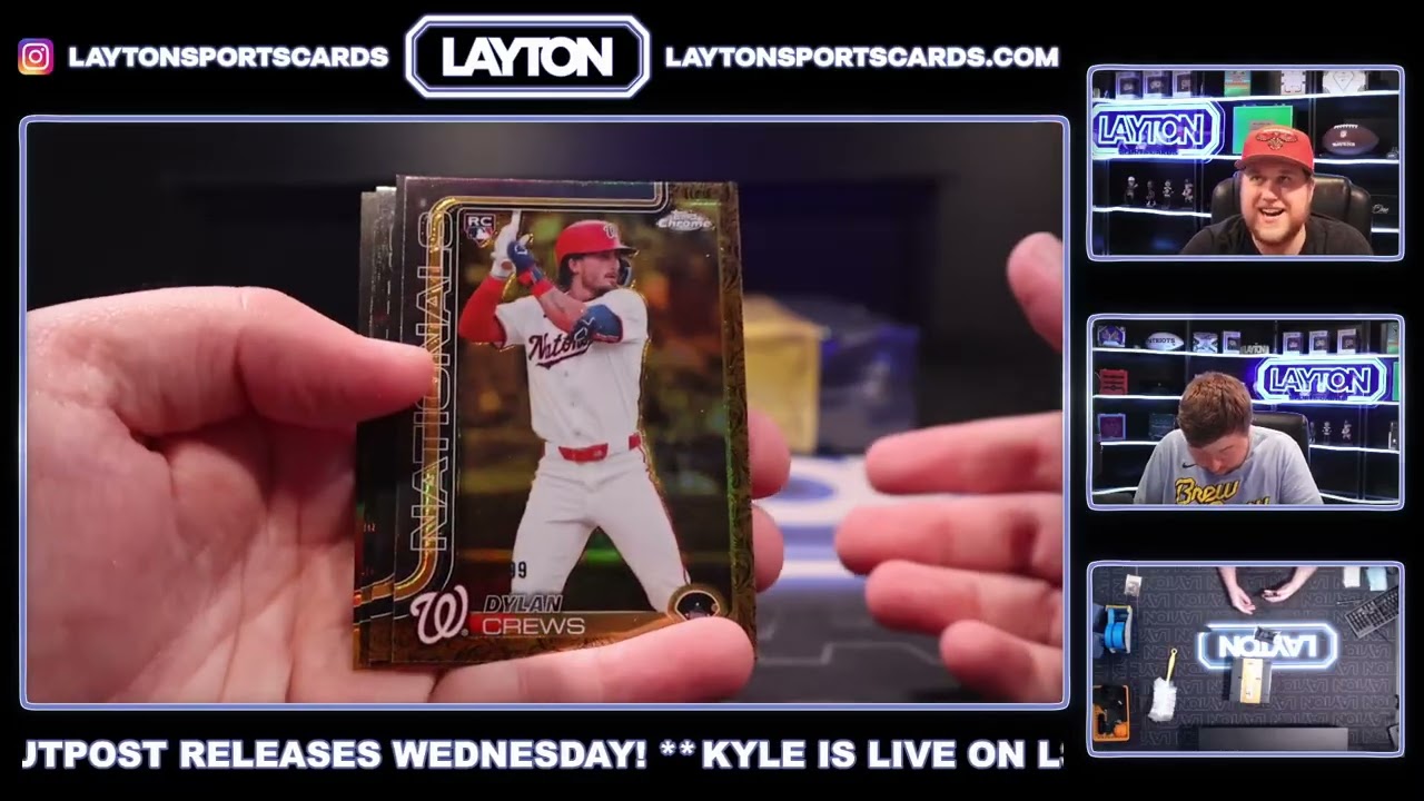 Коллекция бейсбольных карточек Topps Gilded 2025 года, 4 коробки, вскрытие кейса №34, случайные к...