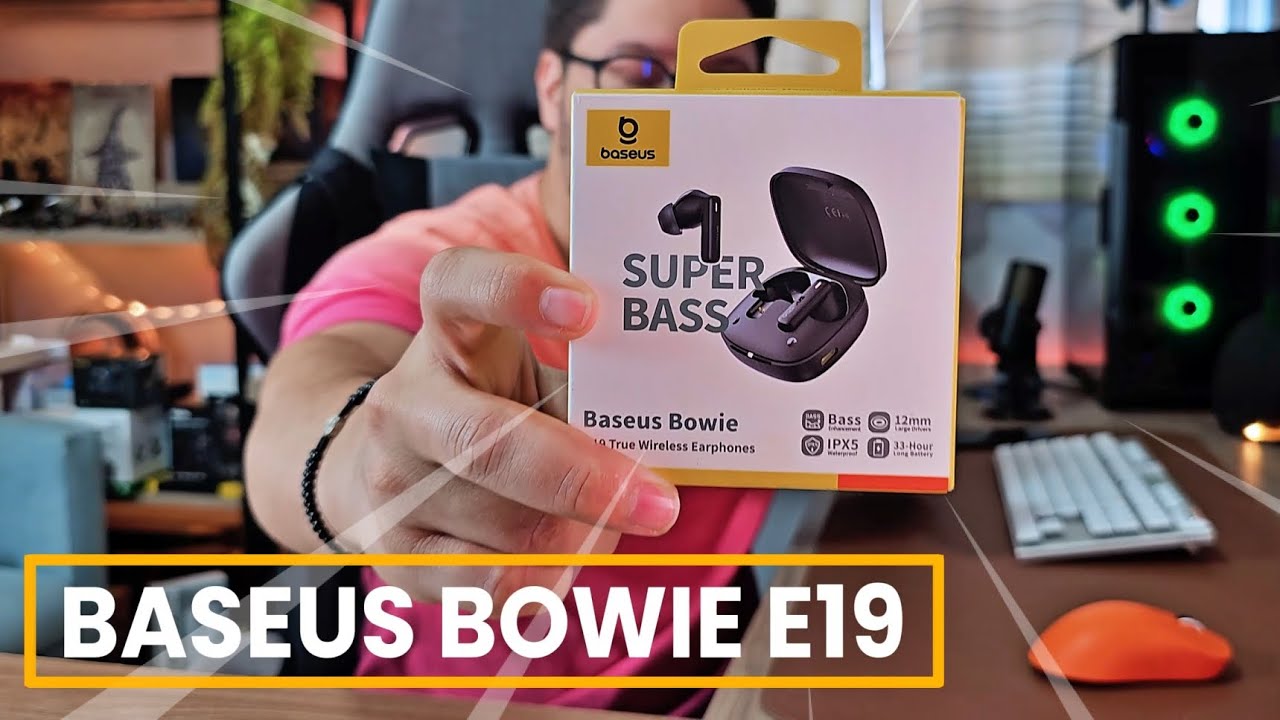 Fone bom, bonito e barato! BASEUS BOWIE E19
