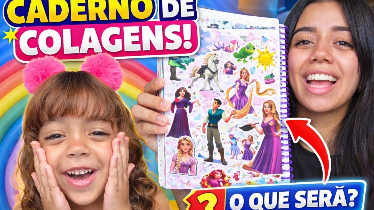 COMO FAZER UM CADERNO DE COLAGENS SUPER DIVERTIDO! 🎨