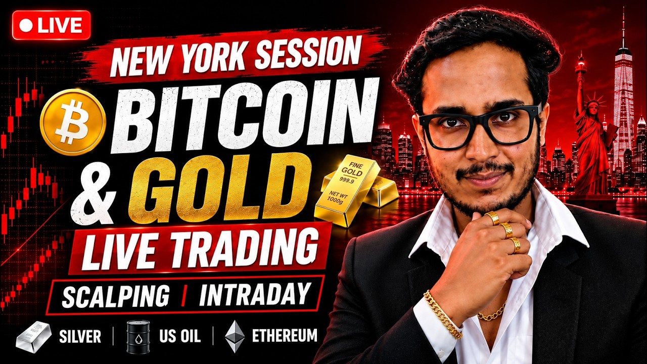 Crypto Gold Live Trading | NEW YORK SESSION | 8 OCT 2026 | THE CHARTISTT