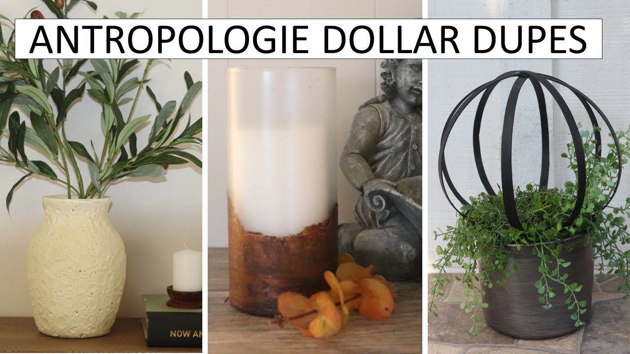 ANTHROPOLOGIE DIY DUPES 2023 | Dollar Tree High End Decor Hacks