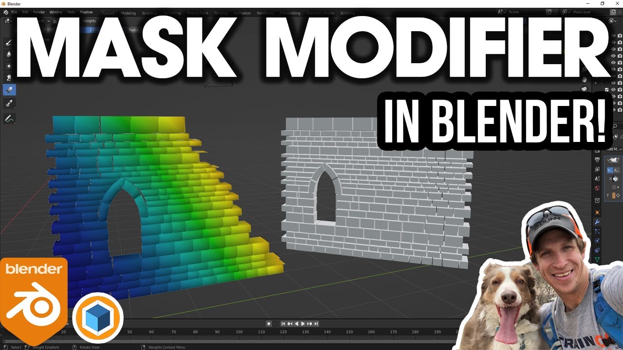 How to Use the MASK MODIFIER in Blender (Beginner Tutorial) - Easy Build and Dissolve Animations!