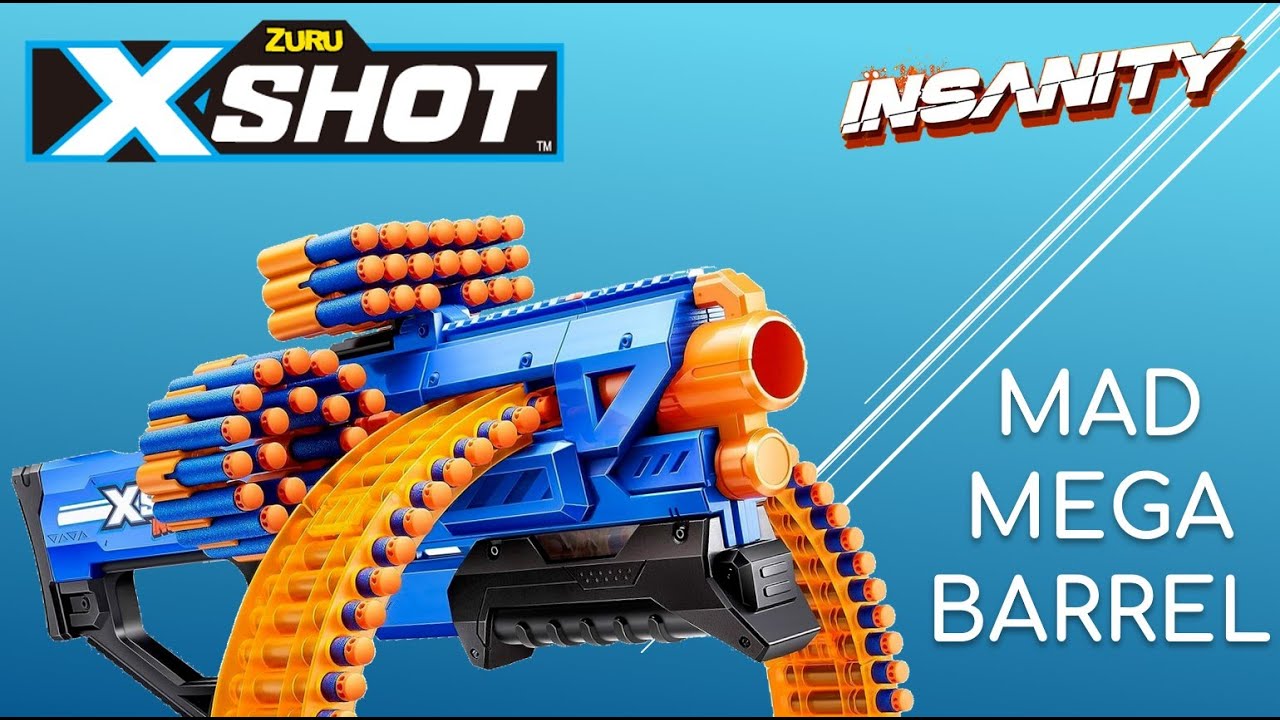 [REVIEW] Zuru X-Shot Insanity Mad Mega Barrel | Insane Barrel Action!