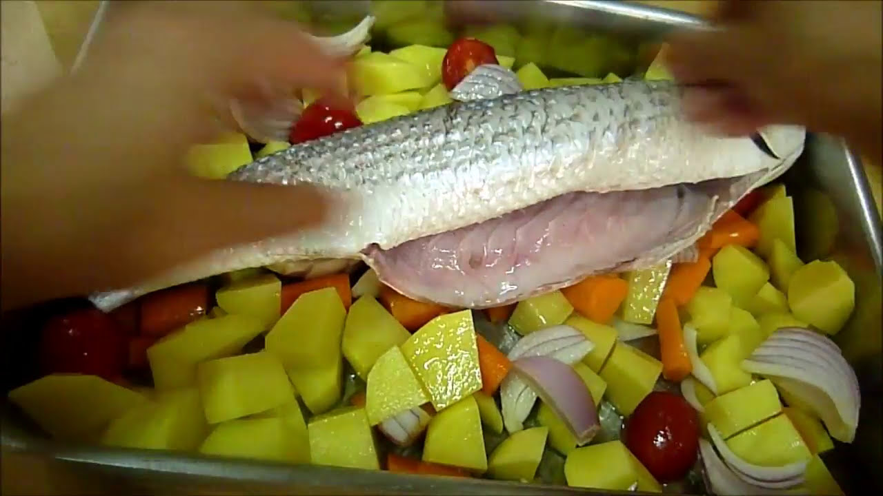 1. Cefalo al forno, cefalo o muggine con patate #pesce #cefalo