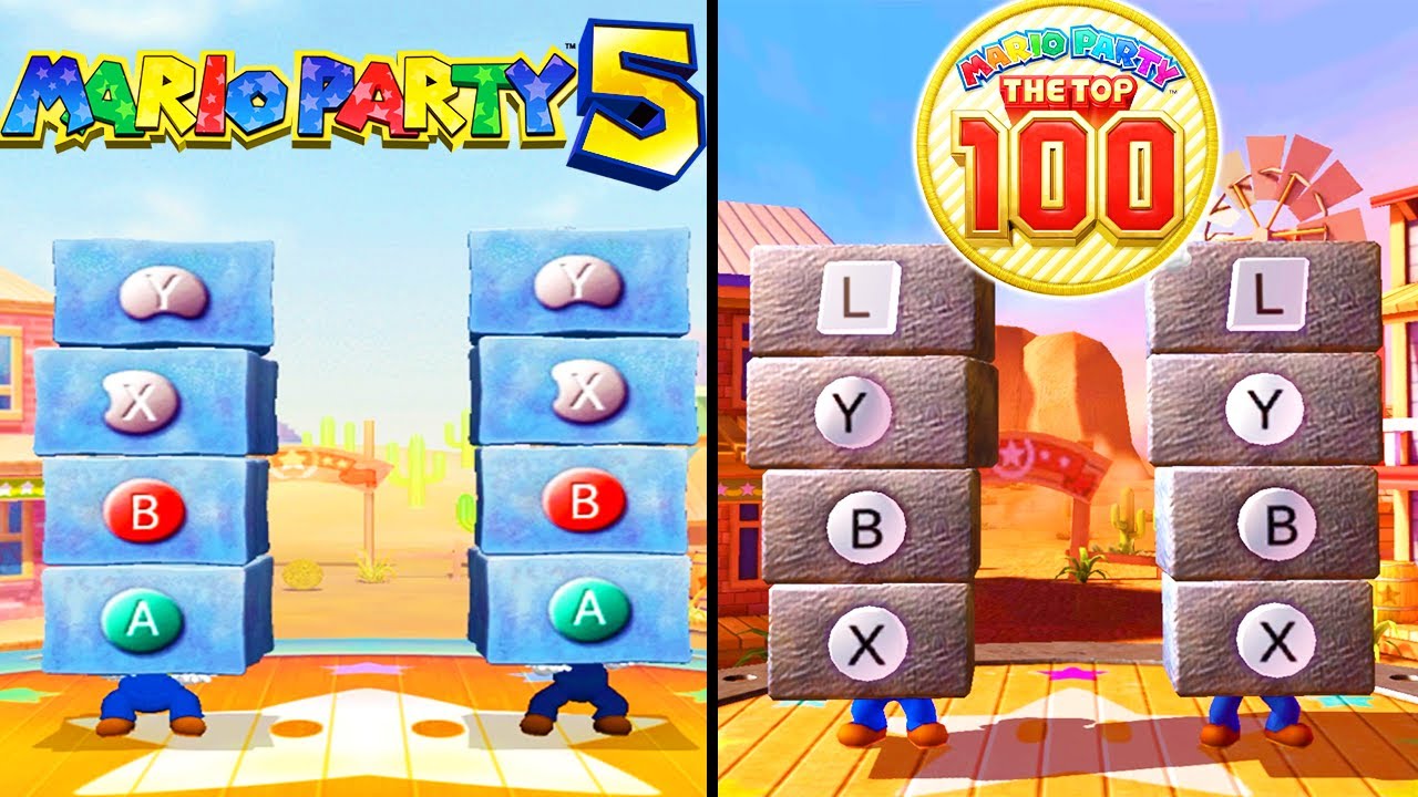 Evolution of Button Mashers in Mario Party (2003-2017)