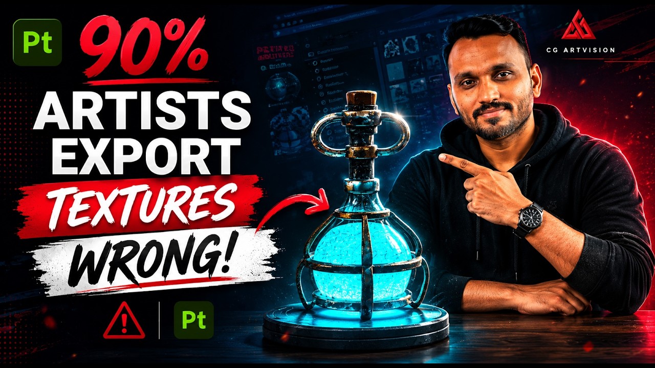 Class - 14  |📁 How to Export Textures in Substance Painter Like a PRO (Step-by-Step)