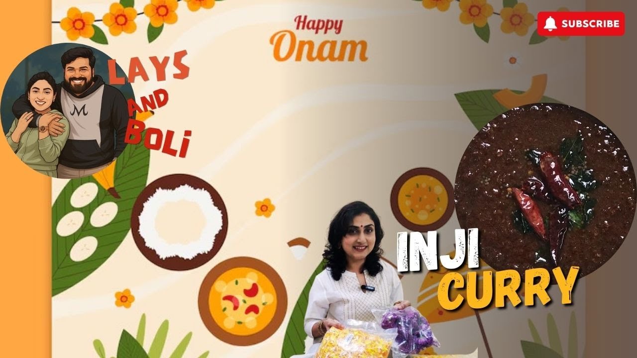 Onam Special Vlog Part 1 | Inji Curry Recipe & Athapookalam Flowers | Onam Sadhya Preparation Vlog