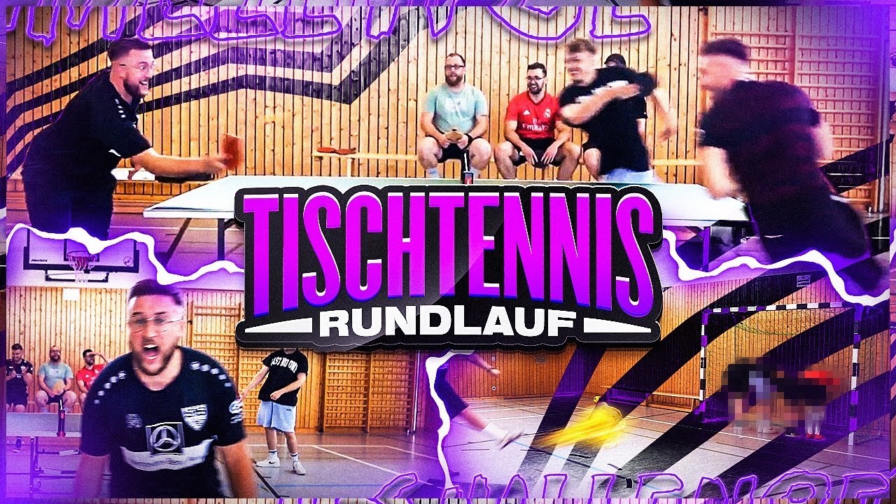 Das ULTIMATIVE TISCHTENNIS Rundlauf-Duell 🏓😱 VS Schmitzi Böse Peejay und Tom (Der Profiii Digga)