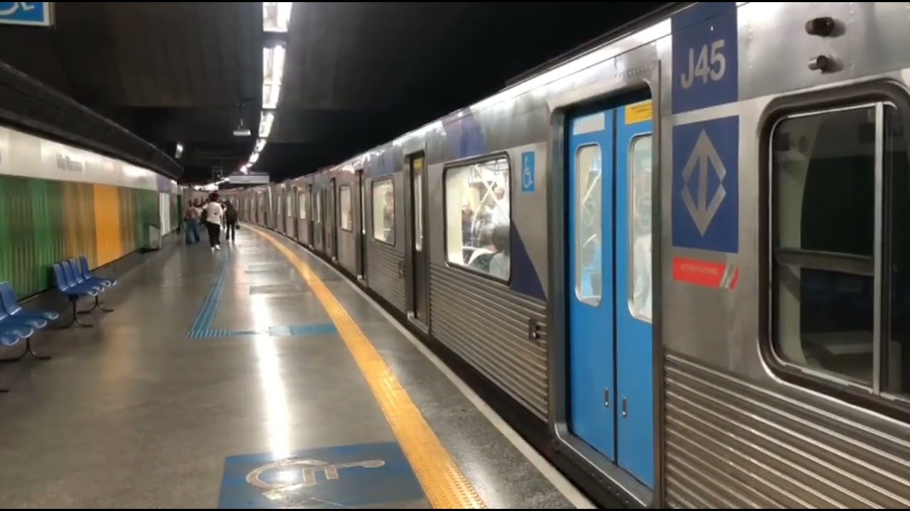 Metrô SP | Trens na Estação Vila Mariana - Linha 1 Azul