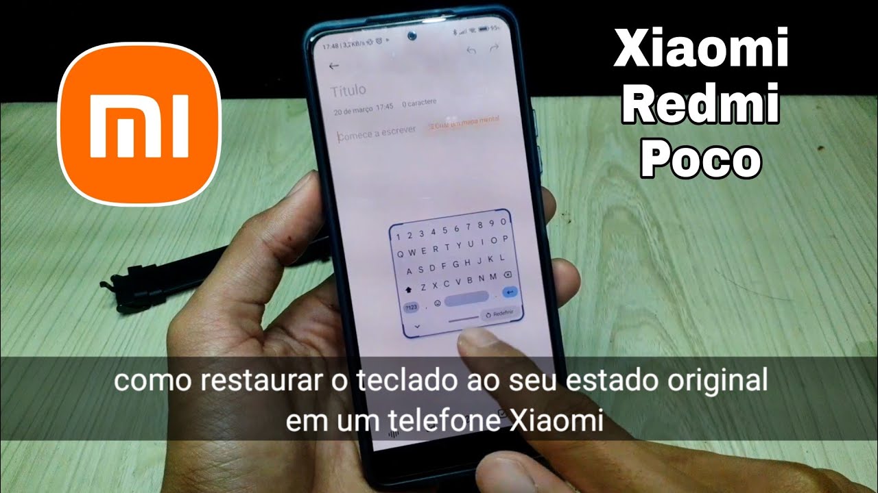 como restaurar o teclado ao seu estado original em um telefone Xiaomi