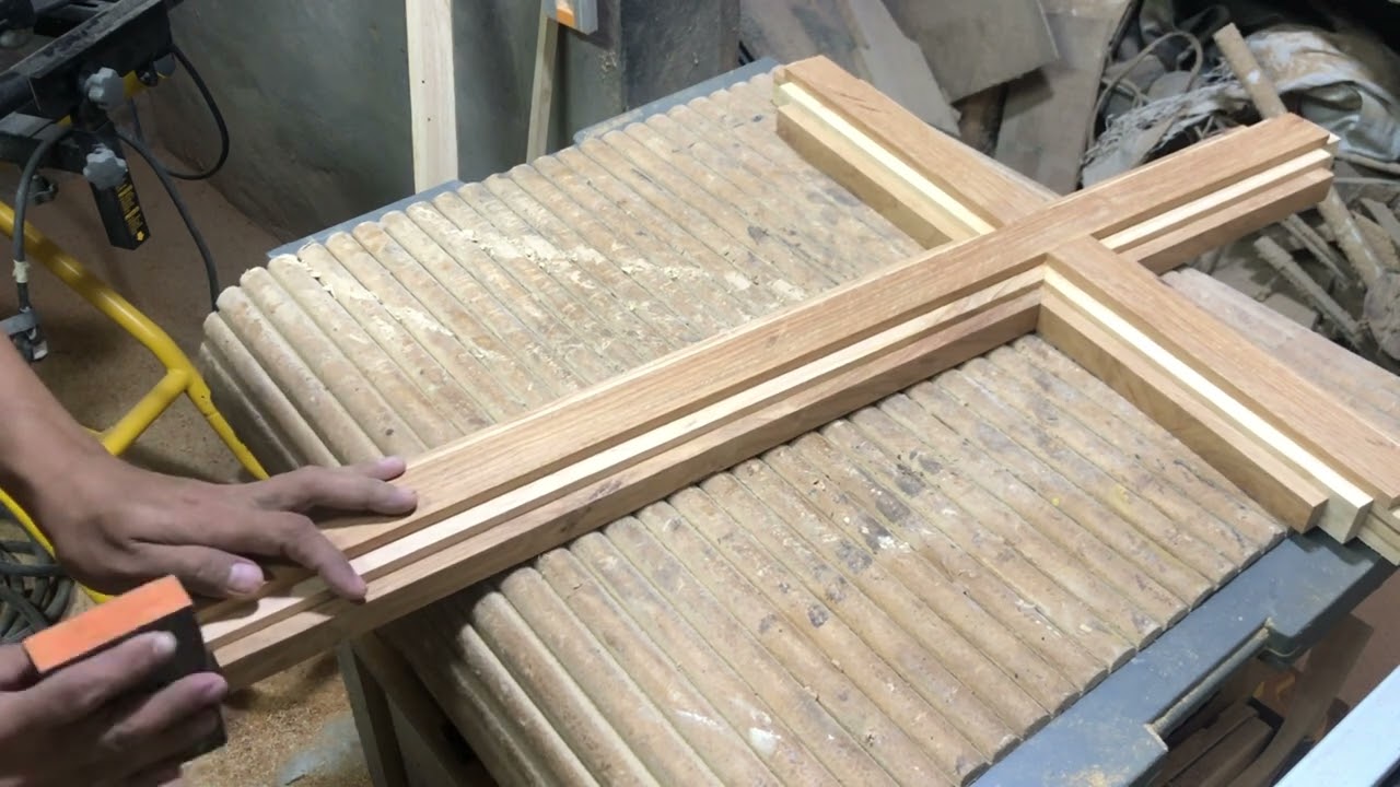 Making a wooden cross