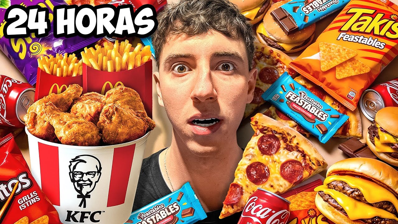 Sobreviví 24 Horas Comiendo Solo Comida Chatarra 