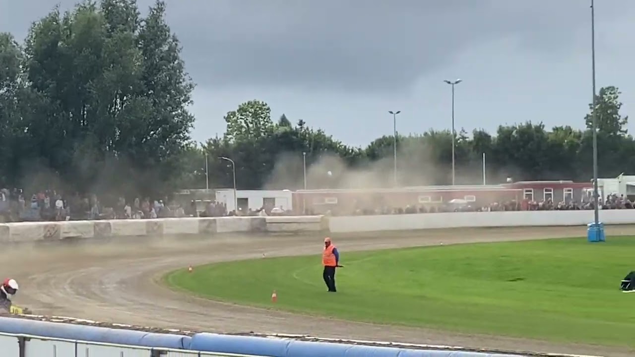 Eenrum Grasbahn EM Finale 25 Heat 10 Wajtknecht, Bouin, Meijerink, Katt, Kruse Grasbaan EK