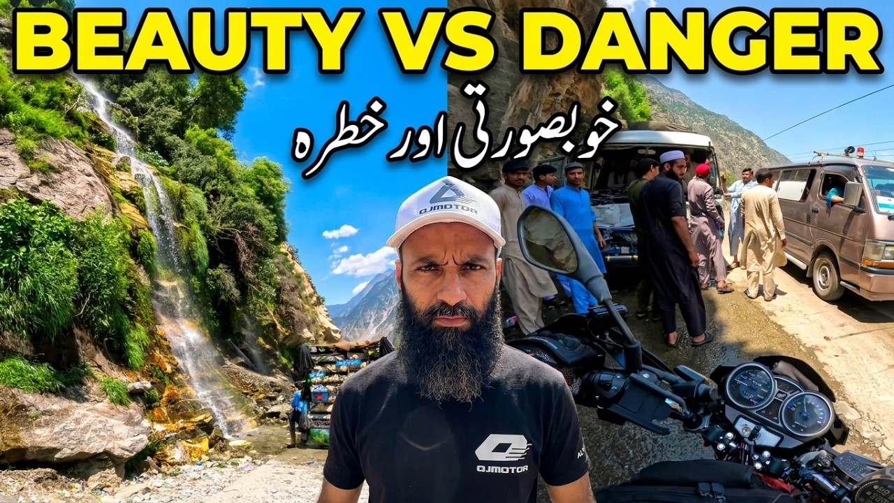 Waterfalls On KKH | Besham to Gunar Farm Motorcycle Journey 🇵🇰 EP.05