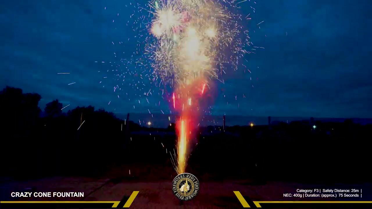 Crazy Cone | Fountain | Zeus Fireworks
