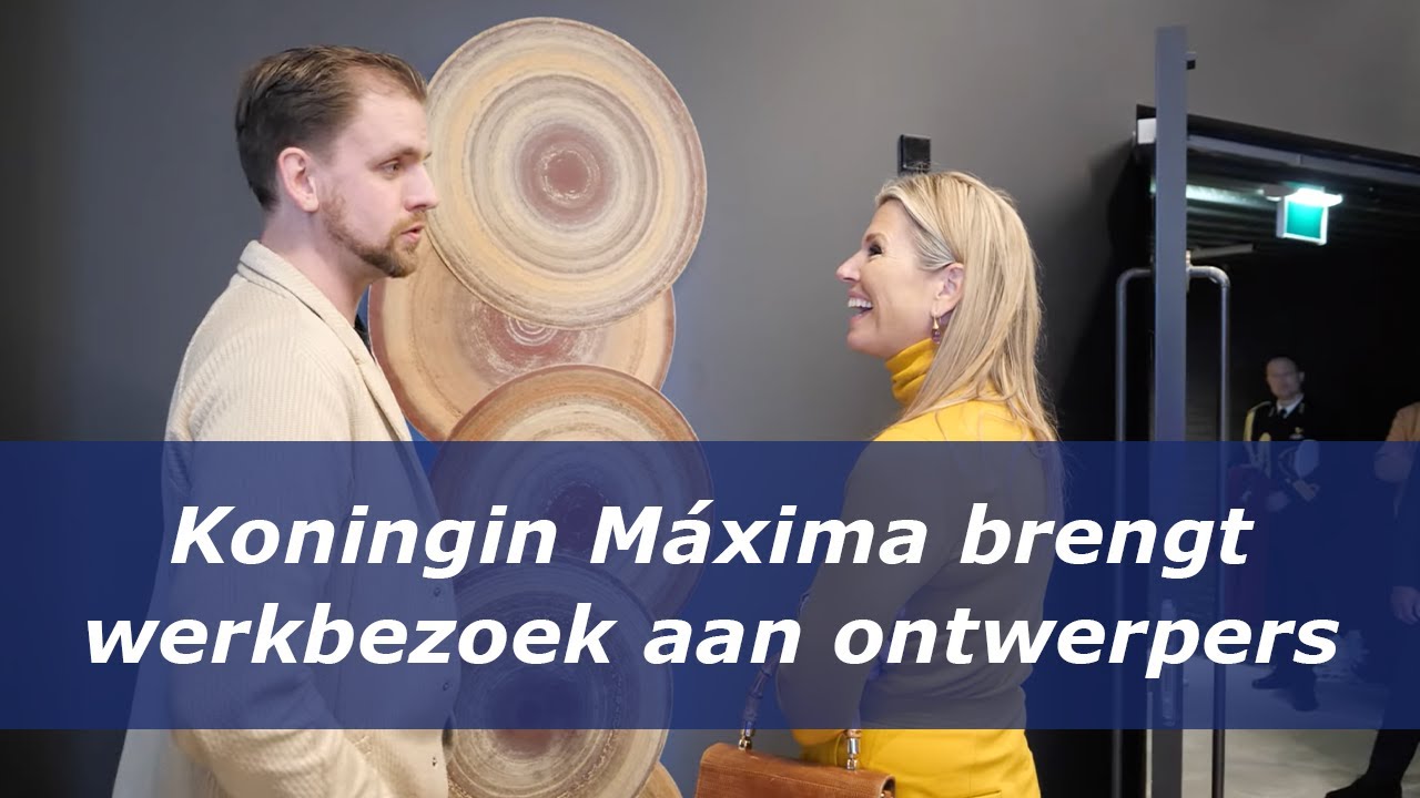 Koningin Máxima brengt werkbezoek aan ontwerpers in Eindhoven