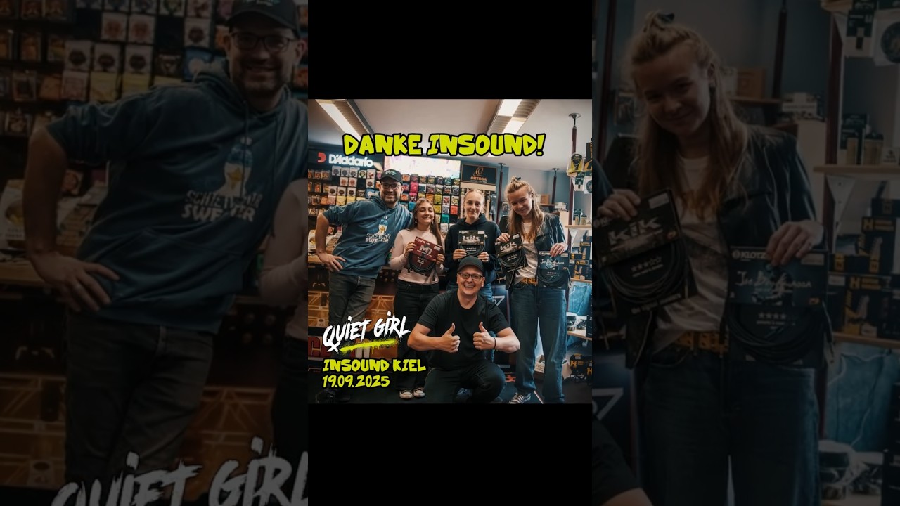 Quiet Girl - BandCAMp Kiel Preis-Abholung & spontanes Sonor-Drum!