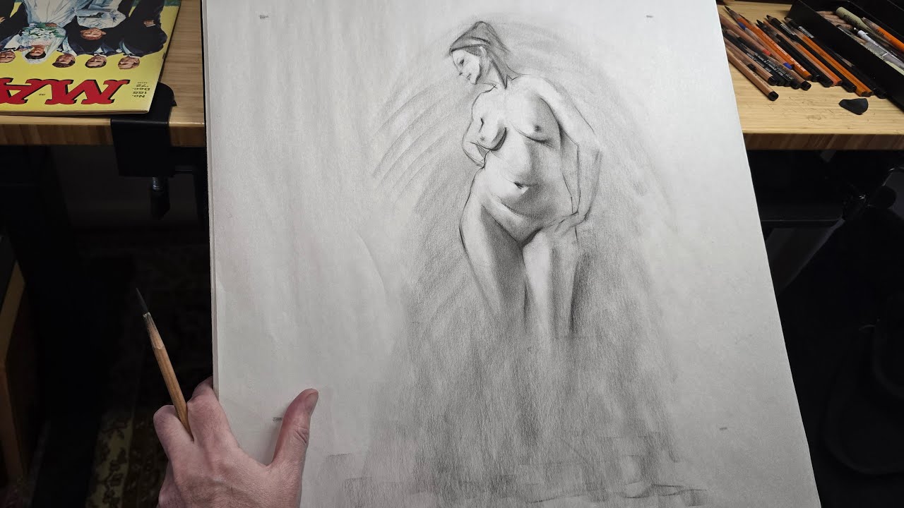 Figure Drawing Timelapse #13 - Director's Cut