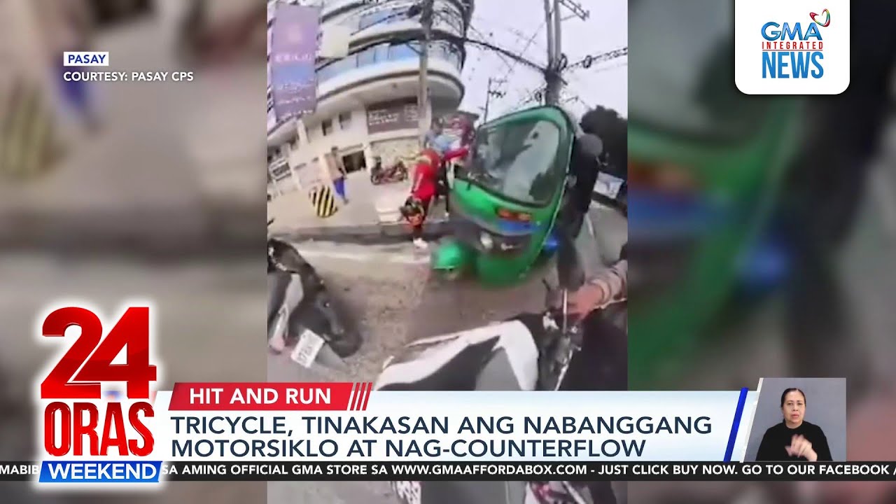 Trike flees crash, sparks wild chase in Pasay | 24 Oras Weekend