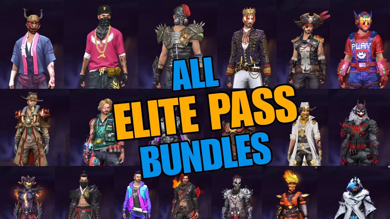 ALL ELITE PASS BUNDLE IN FREE FIRE |I FREEFIRE ALL ELITE PASS BUNDLE | FF ALL ELITEPASS BUNDLE