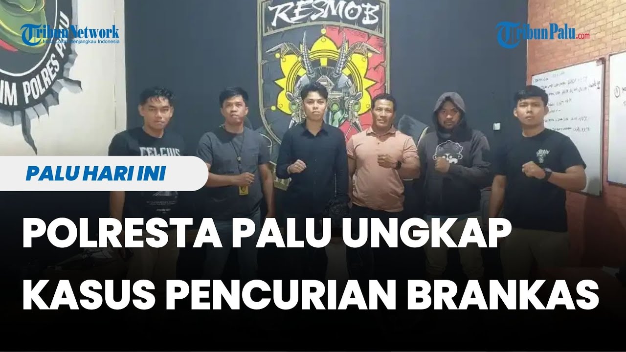 Polresta Palu Berhasil Ungkap Kasus Pencurian Brankas, Kerugian Capai Rp110 Juta