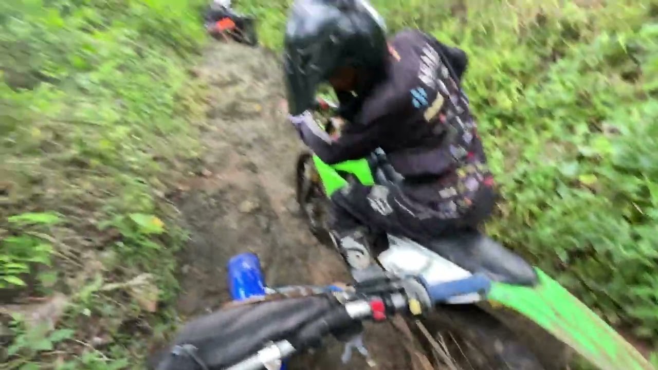 Jalur kacangan di tanjakan malah berhenti #automobile #scross #kxf250 #enduro #ts125x #motoroffroad 