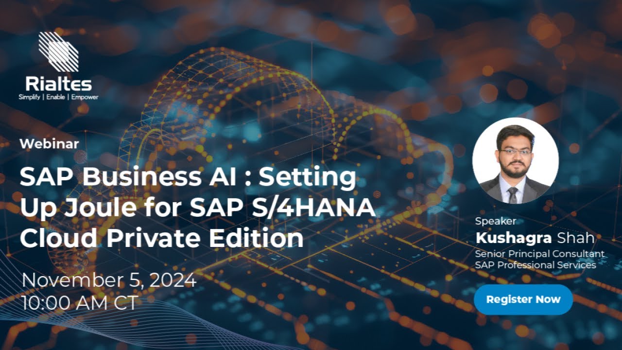 Mastering SAP Business AI: Set Up Joule in SAP S/4HANA Cloud Private Edition | SAP Webinar