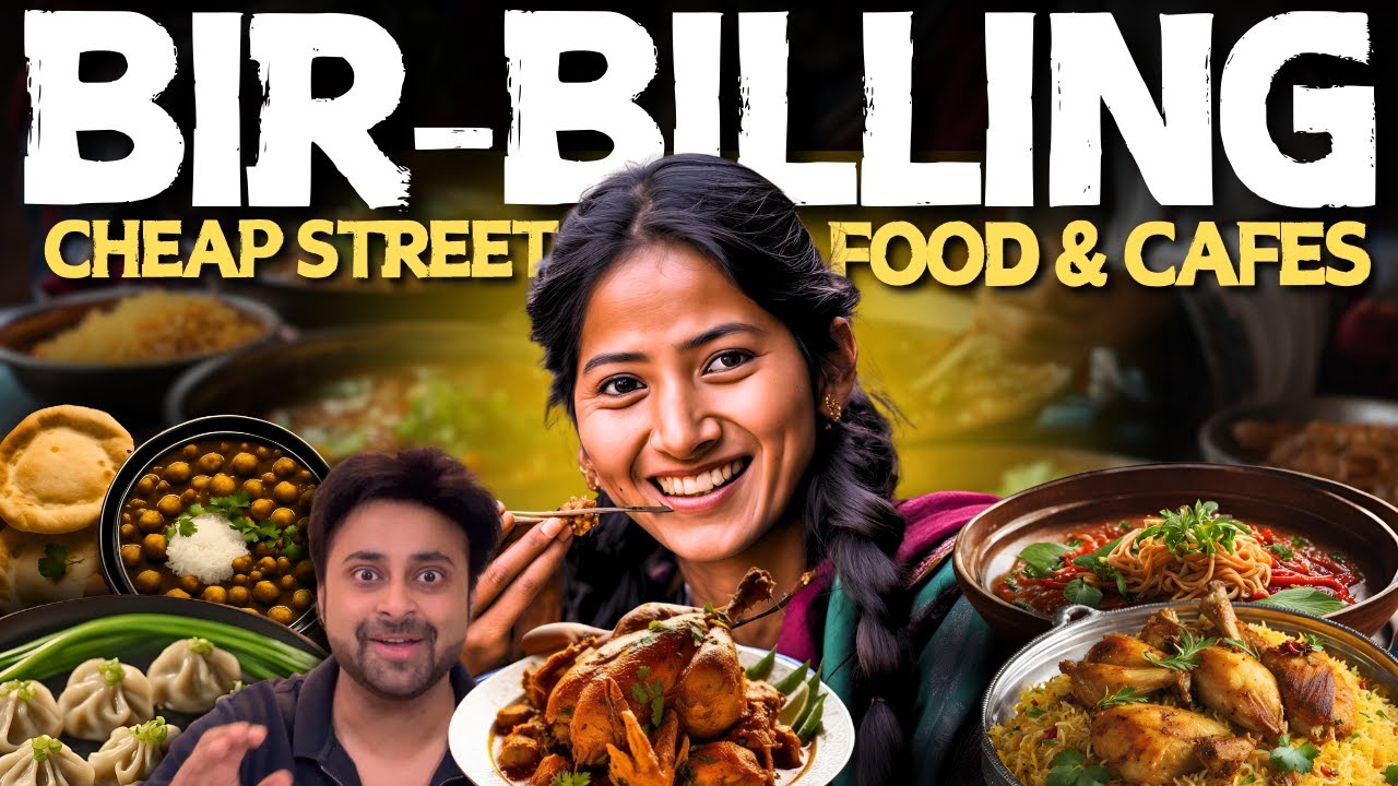 ताबड़तोड़ TASTY खाना | Himachal Food Tour | Authentic Tibetan & Himachali Food |Bir Cafes-Street Food