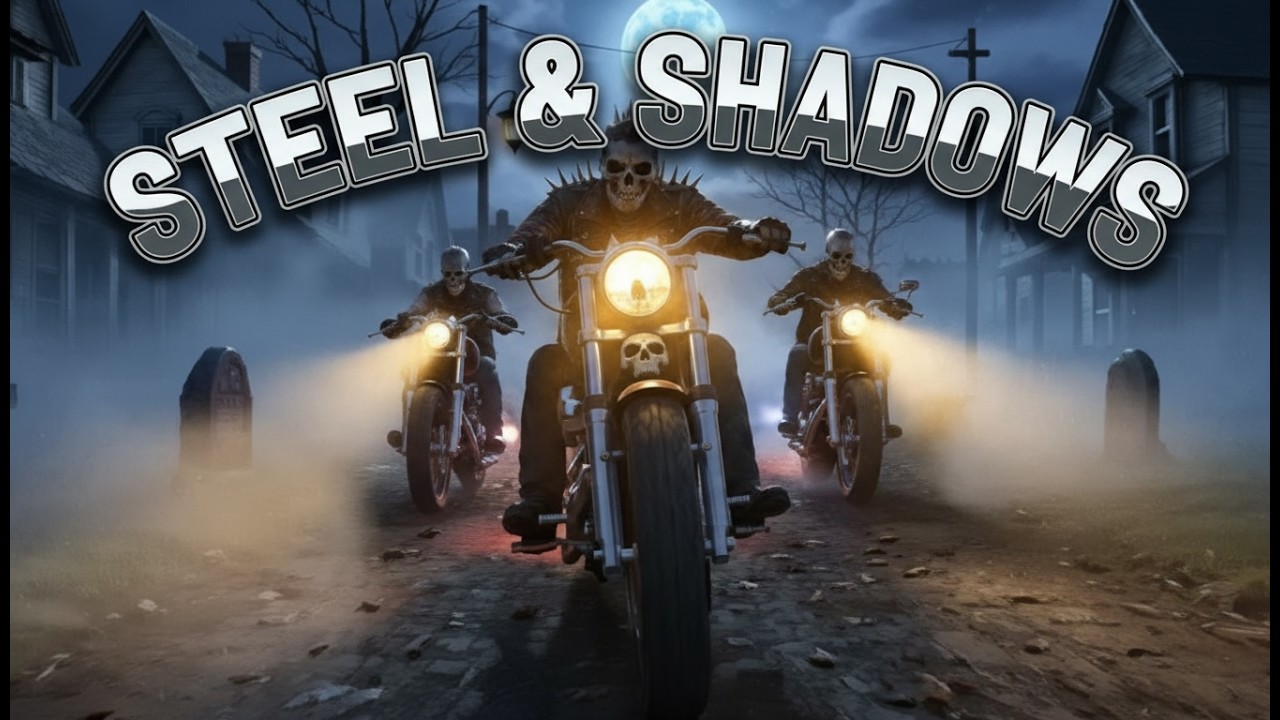 Steel & Shadows  #BigBikeEnergy #OutlawSoul #MidnightJourney #RockMachine #RideFree