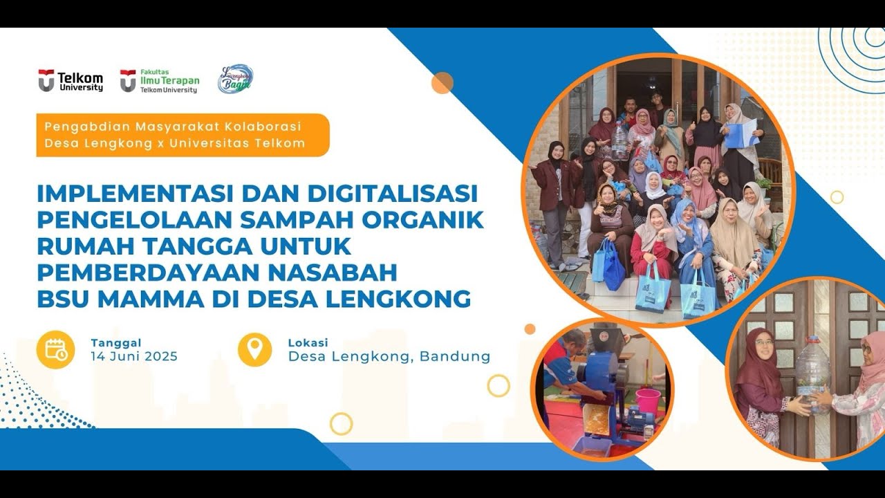 Digitalisasi Pengelolaan SampahOrganik Rumah Tangga BSU MAMMA Desa Lengkong