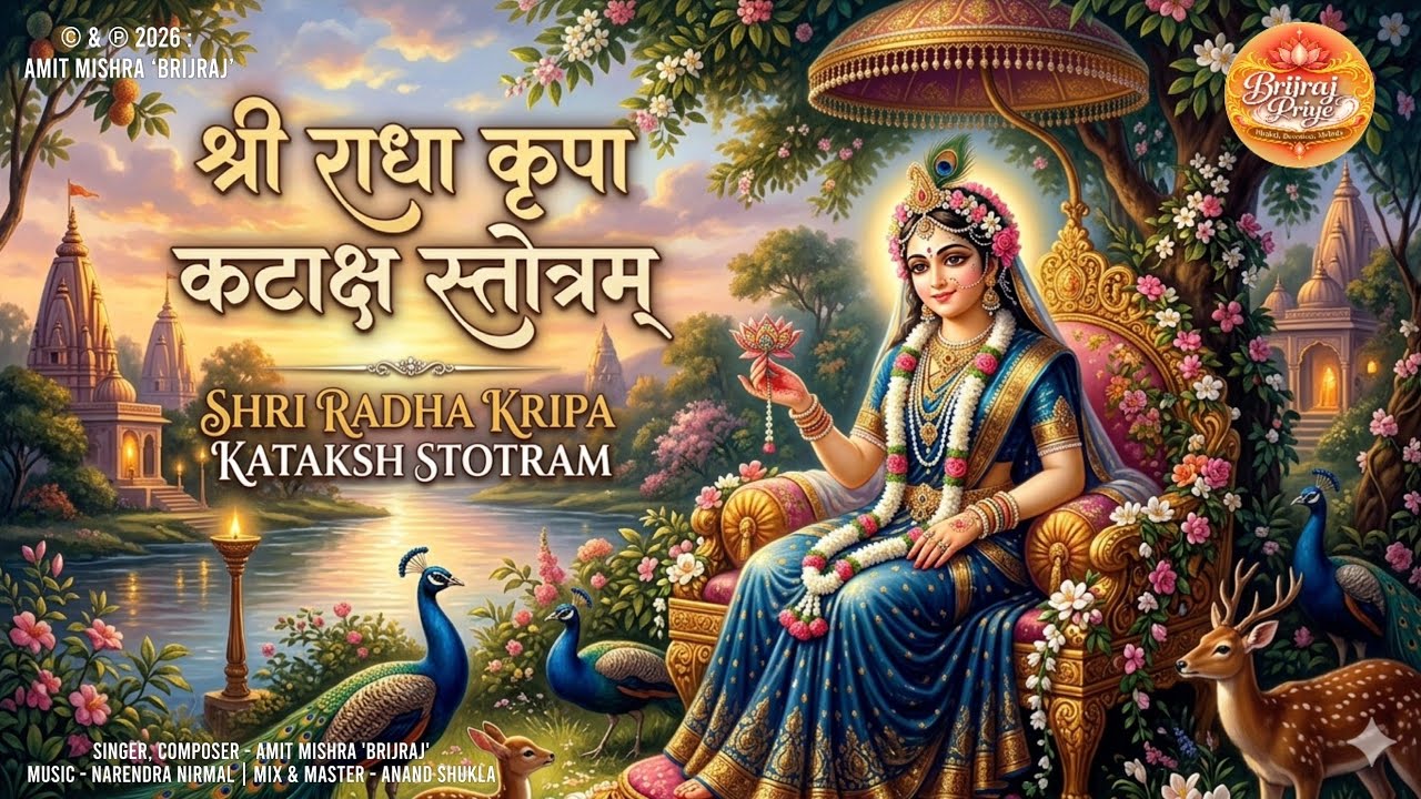 Shri Radha Kripa Kataksh Stotram | Amit Mishra 'Brijraj' | श्री राधा कृपा कटाक्ष स्तोत्रम्