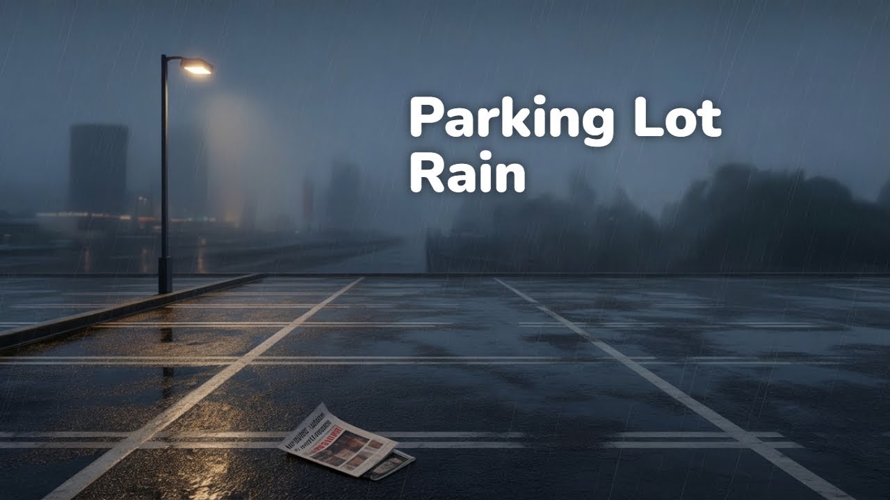 Parking Lot | Rain | Perfect Loop | #asmr #rain #relax