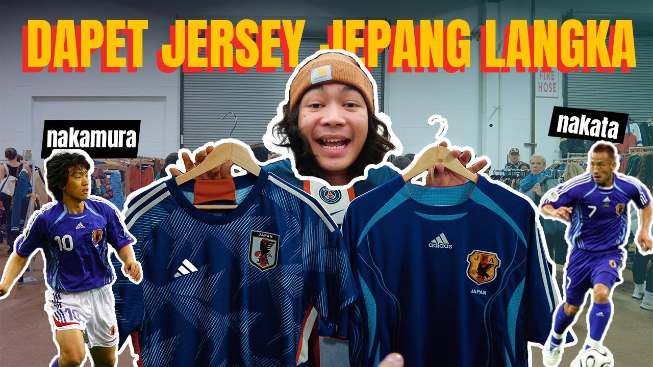 JERSEY BOLA VINTAGE JEPANG YANG DI PAKE NAKATA SAMA NAKAMURA
