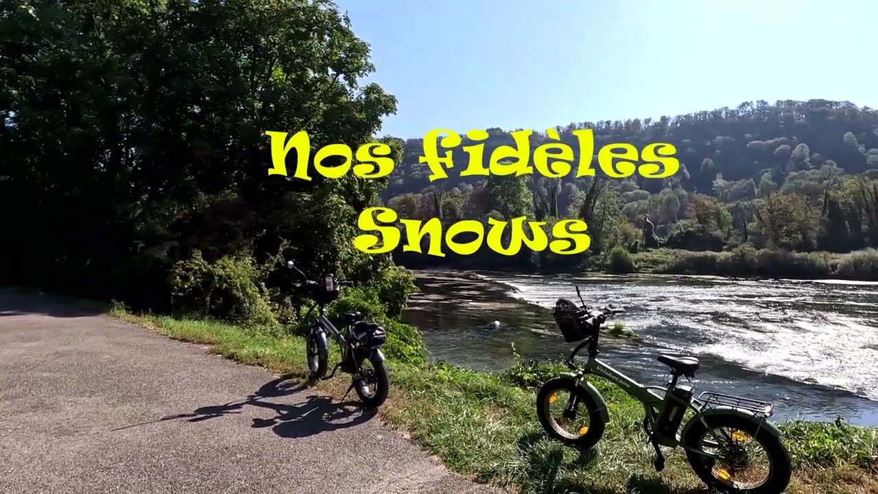 Balade velo snow Euro Vélo 6 .