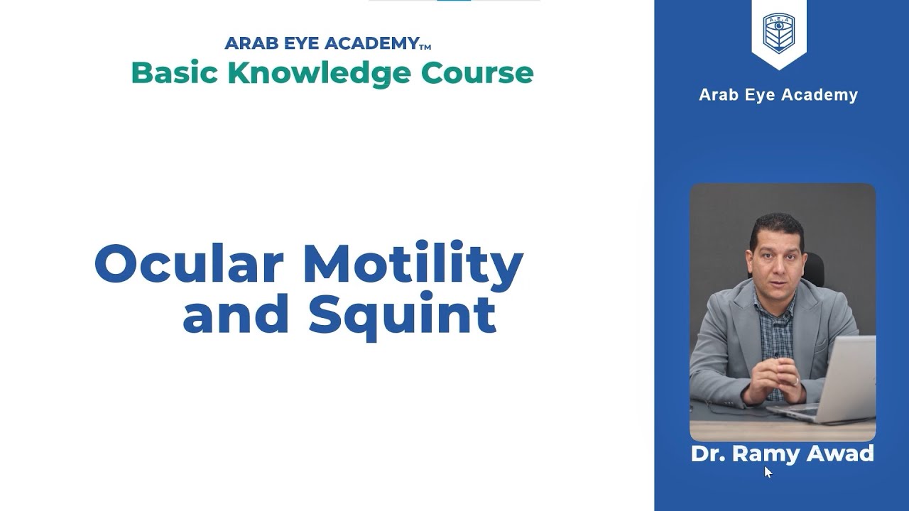 Lecture 5: Ocular Motility and Squint  (Part 1), Anatomy of extraocular muscles, introduction