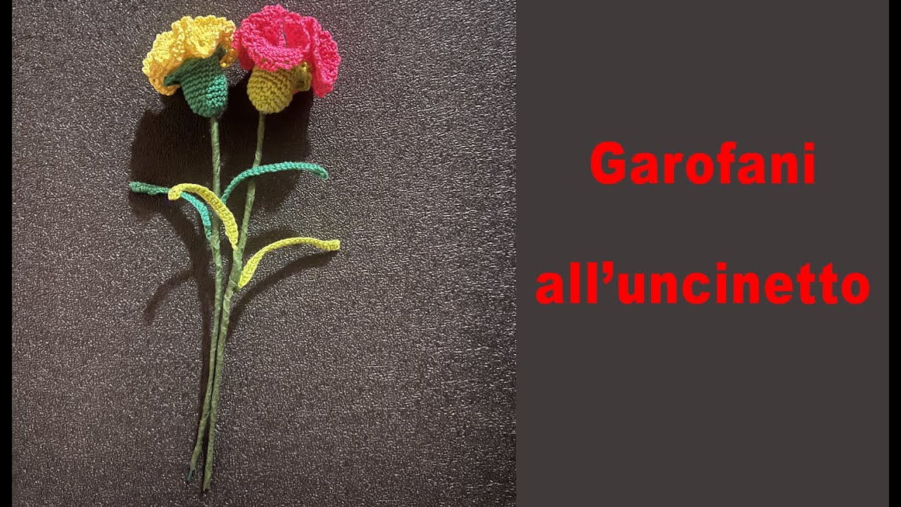 Garofani all'uncinetto